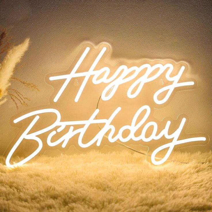 Nome Happy Birthday Led